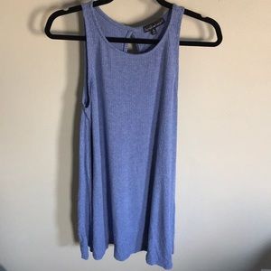 Blue sleeveless dress